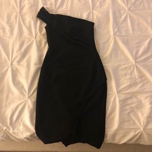 Black Halo Midi Cocktail Dress